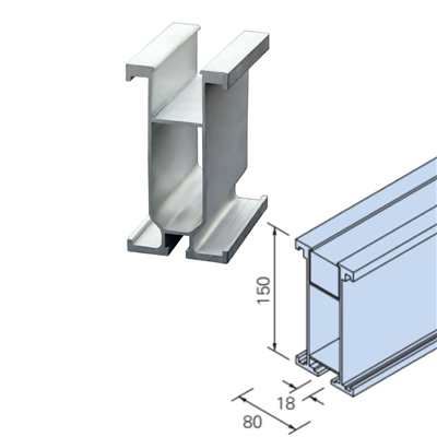 lansi aluminum H beam viga H de aluminio lansi