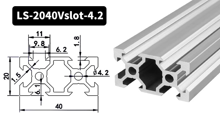 2040 V slot (2) Ranura de 2040 V (2)