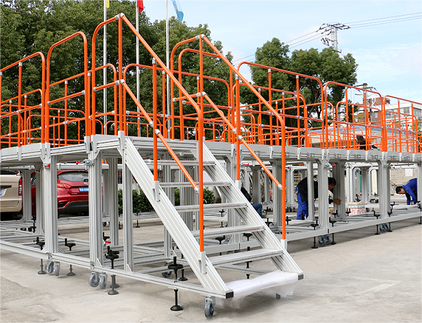 ¿Qué es la plataforma de escalera mecánica de perfil de aluminio?