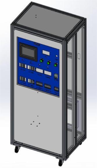 Aluminum profile electrical control cabinet Gabinete de control eléctrico de perfil de aluminio.