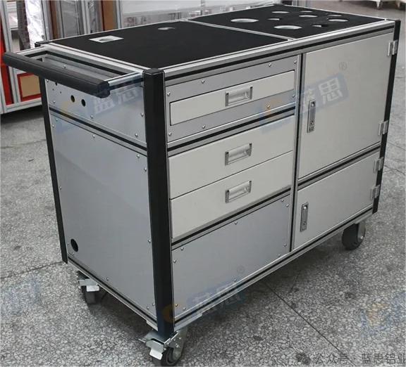 aluminum profile trolleys (4) carros de perfil de aluminio (4)