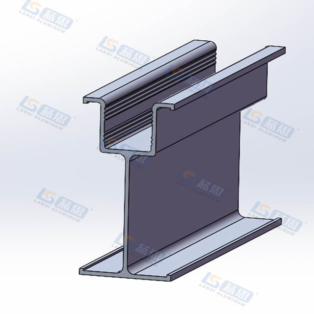 Doy forma de viga de aluminio para la construcción.